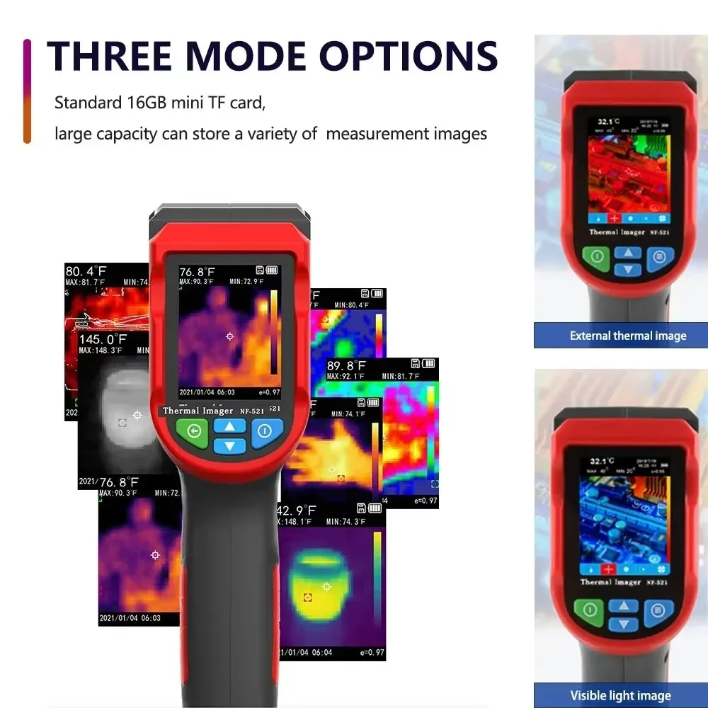 Sensor de imagem térmica infra - Nf 521 Thermal Imaging Camera avaliação e preço