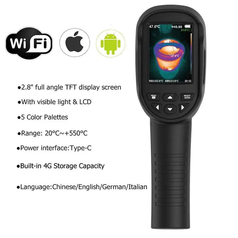 HT-06, câmera térmica portátil - Thermal Imaging Camera 256X192 avaliação e preço